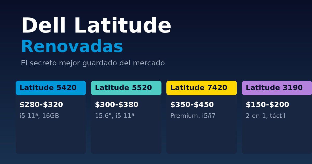 Cinco razones por las que las Dell Latitude renovadas son tan baratas en Estados Unidos