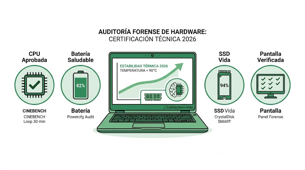 temperatura ideal laptop renovada