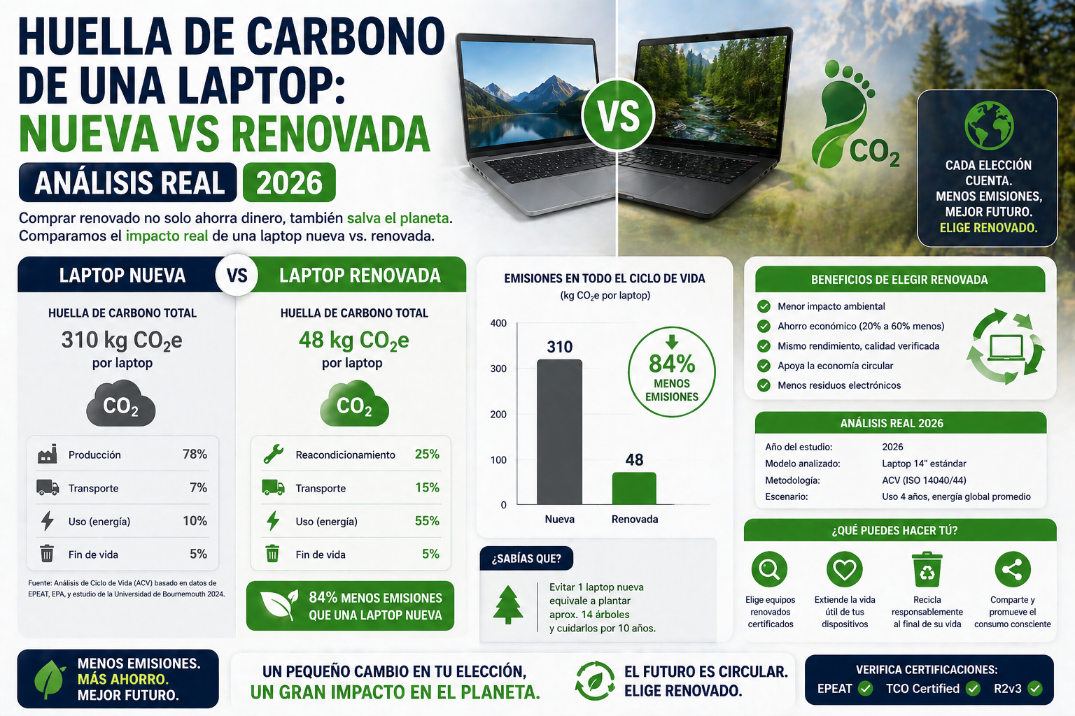 Huella de Carbono de una Laptop