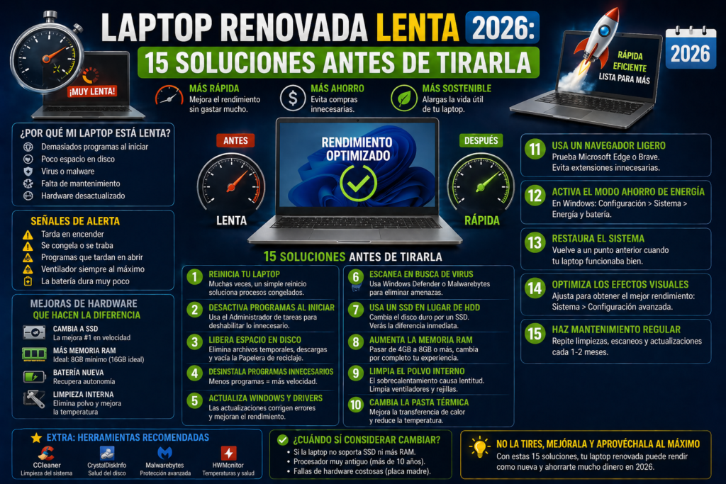 Laptop Renovada lenta