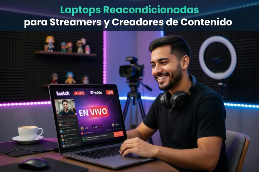 Laptops Reacondicionadas para Streaming en Vivo
