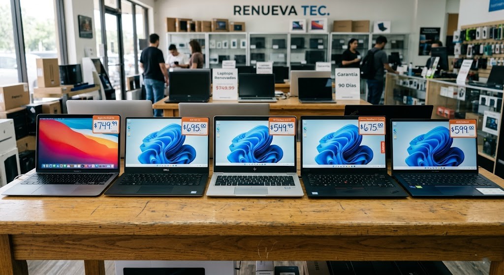 Laptops Renovadas rango $500-$750 dólares