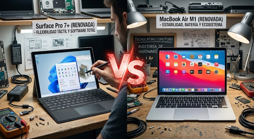 Microsoft Surface Pro vs MacBook Renovadas