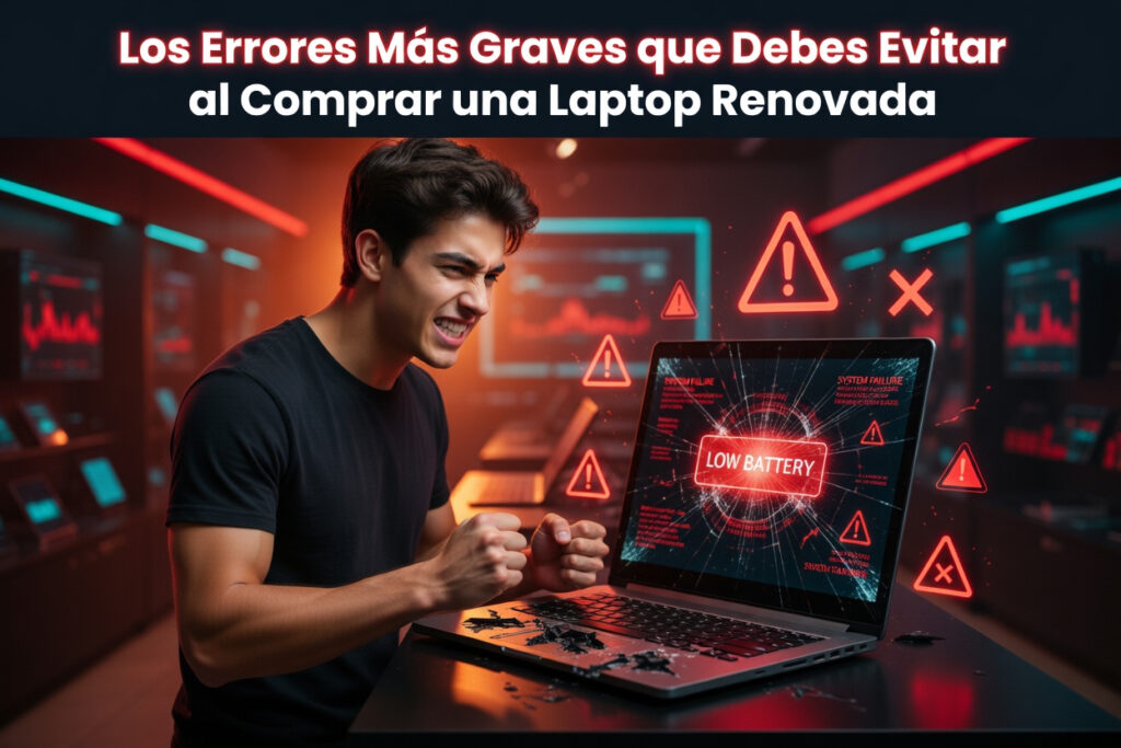 errores al comprar una laptop renovada