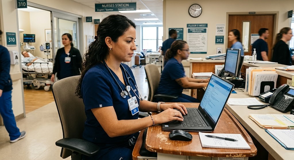 laptop renovada para enfermeras y healthcare workers