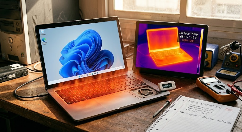 laptop renovada se calienta