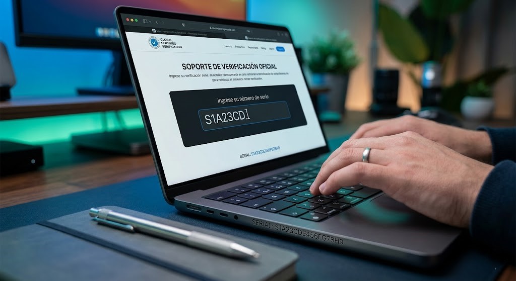 Verificación de número de serie de laptop refurbished en página oficial del fabricante