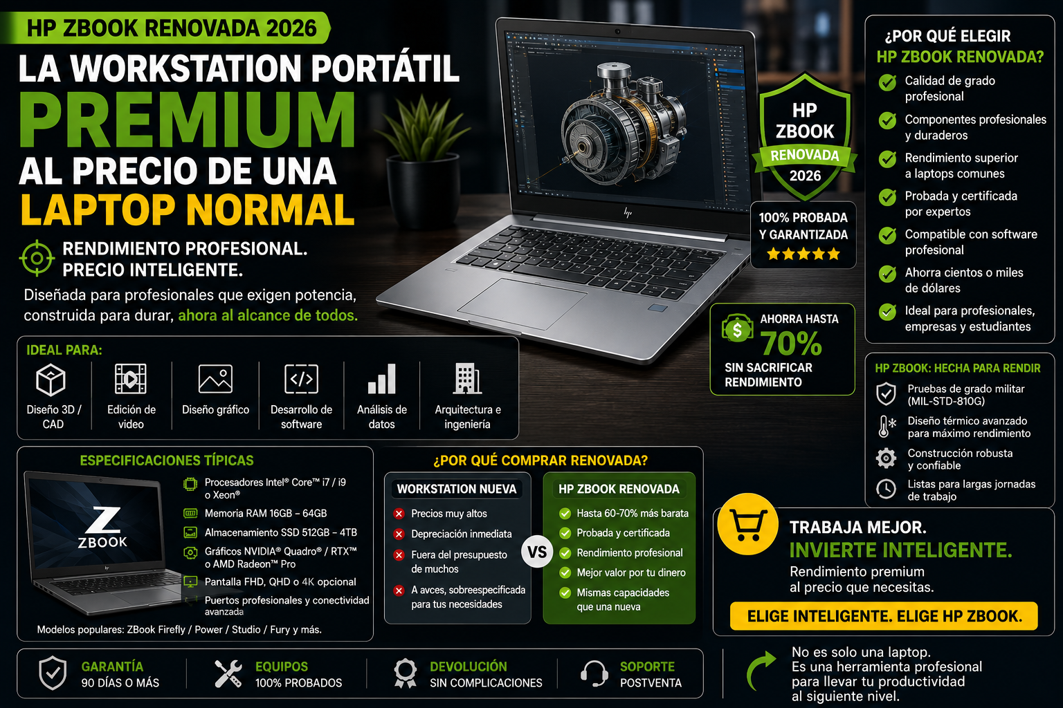 HP ZBook Renovada 2026